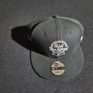 Black Snapback Pabst Blue Ribbon Hat